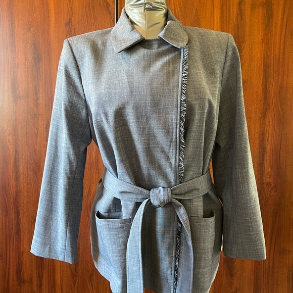 Banana Republic - Gorgeous Chambray blue jacket sz 14 - Picture 2 of 4